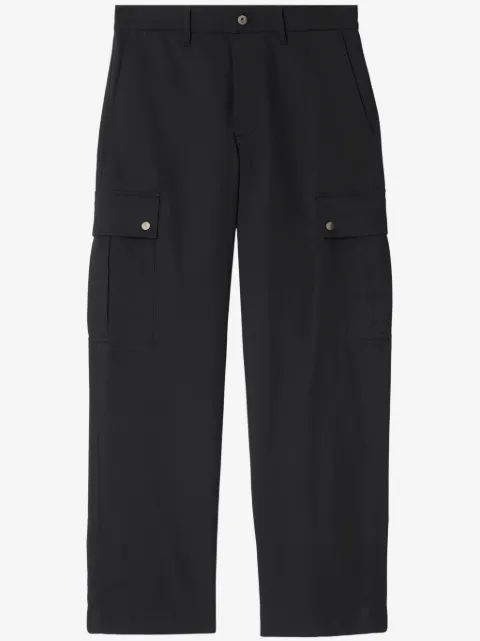 Burberry cotton blend cargo trousers