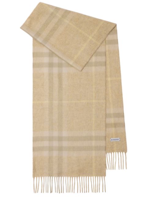 Burberry check cashmere scarf Men