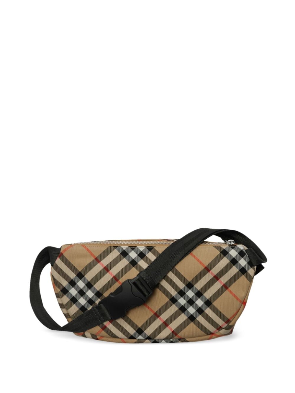 Shop Burberry Vintage Check Belt Bag In Nude