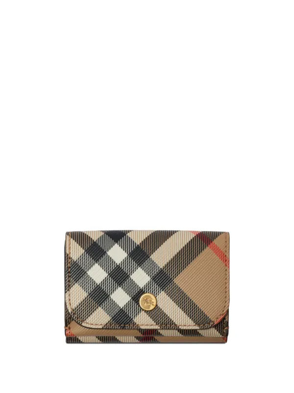 Burberry正規品/関税送料込み Vintage check card wallet Burberry Men's Vintage Check Money Clip Card Holder | Neiman