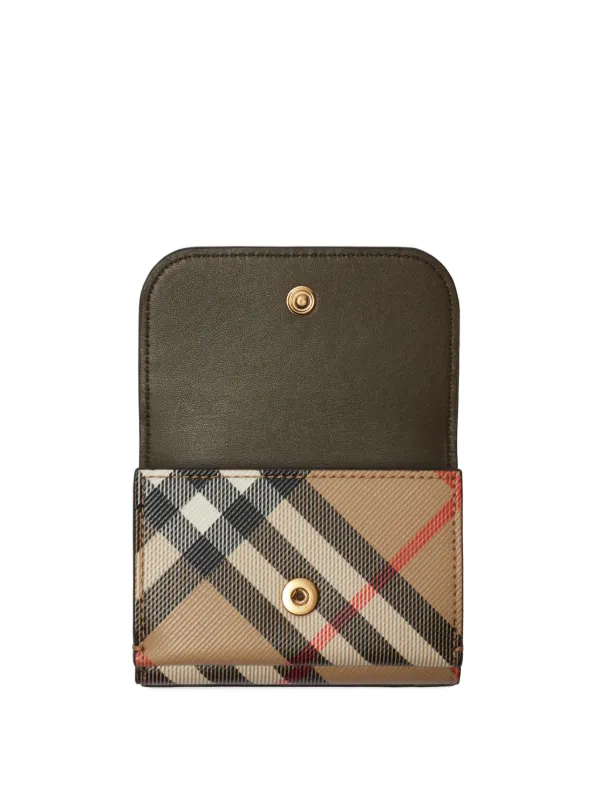 Burberry vintage check wallet sales