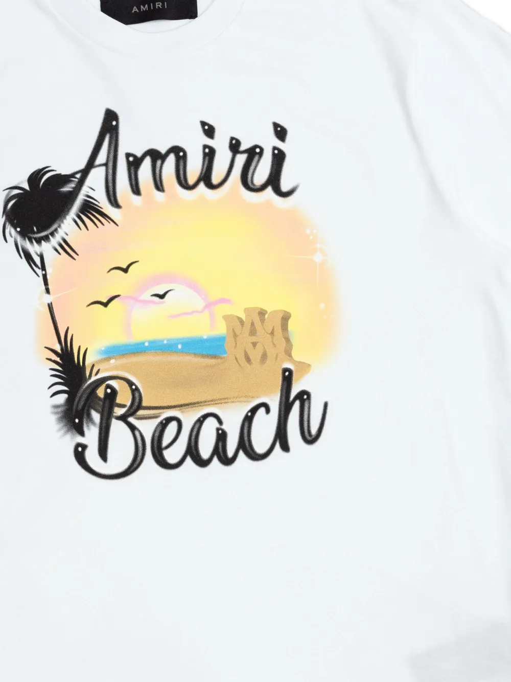 AMIRI KIDS T-shirt met grafische print Wit