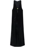 GANNI openwork beach maxi dress - Black