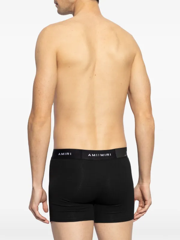 AMIRI ロゴ ボクサーパンツ | ブラック | FARFETCH JP