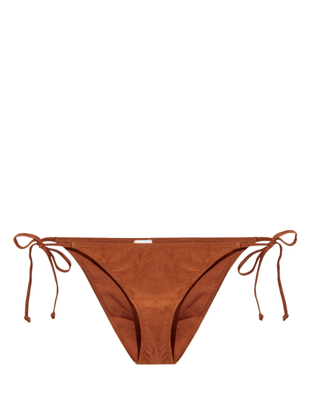 GANNI side-tie bikini bottoms - Marrone