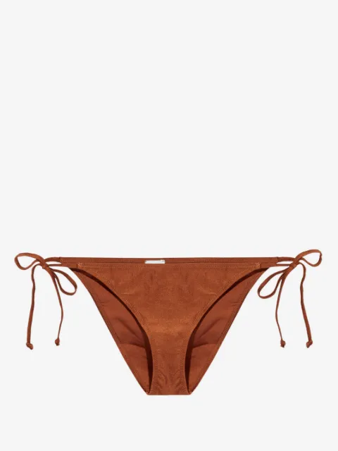 GANNI Slip bikini con nodo laterale