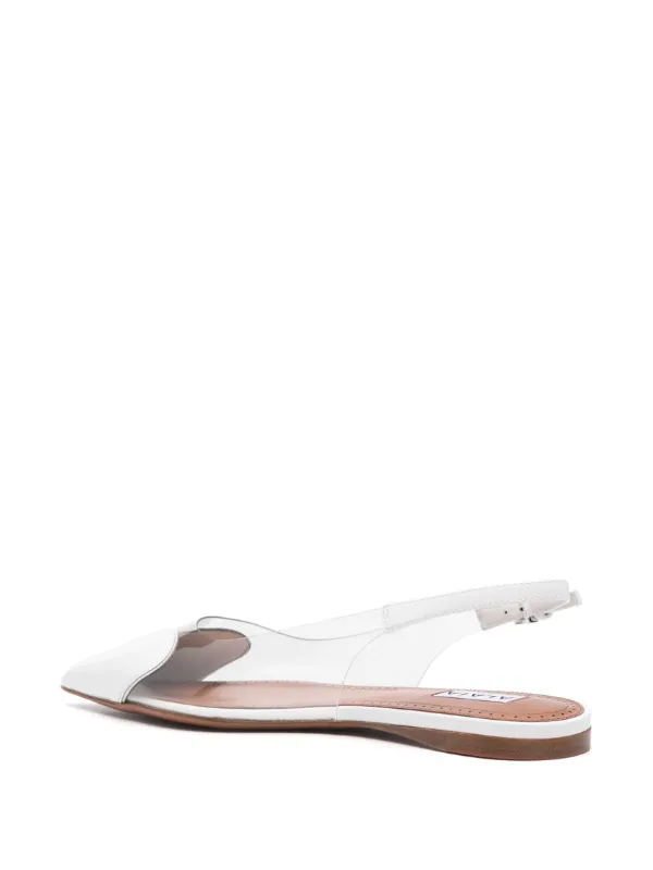 パンプス Alaia Le Coeur Slingbacks ALAÏA BLACK LE CŒUR SLINGBACKS IN PATENT LAMBSKIN |ALAÏA CA