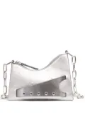 Maison Margiela Snatched Hobo leather bag - Silver