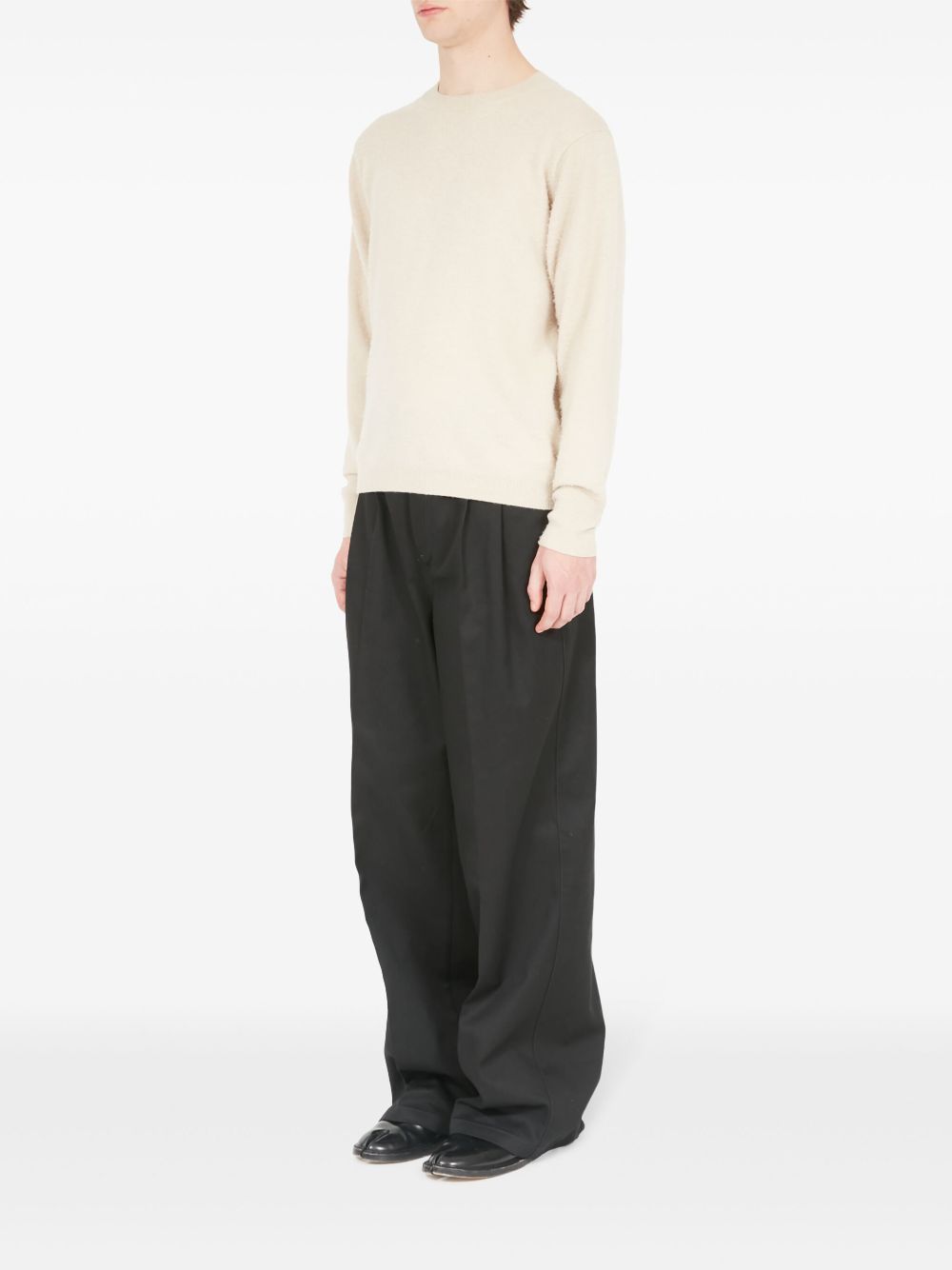 Maison Margiela crew-neck cashmere-cotton jumper Men