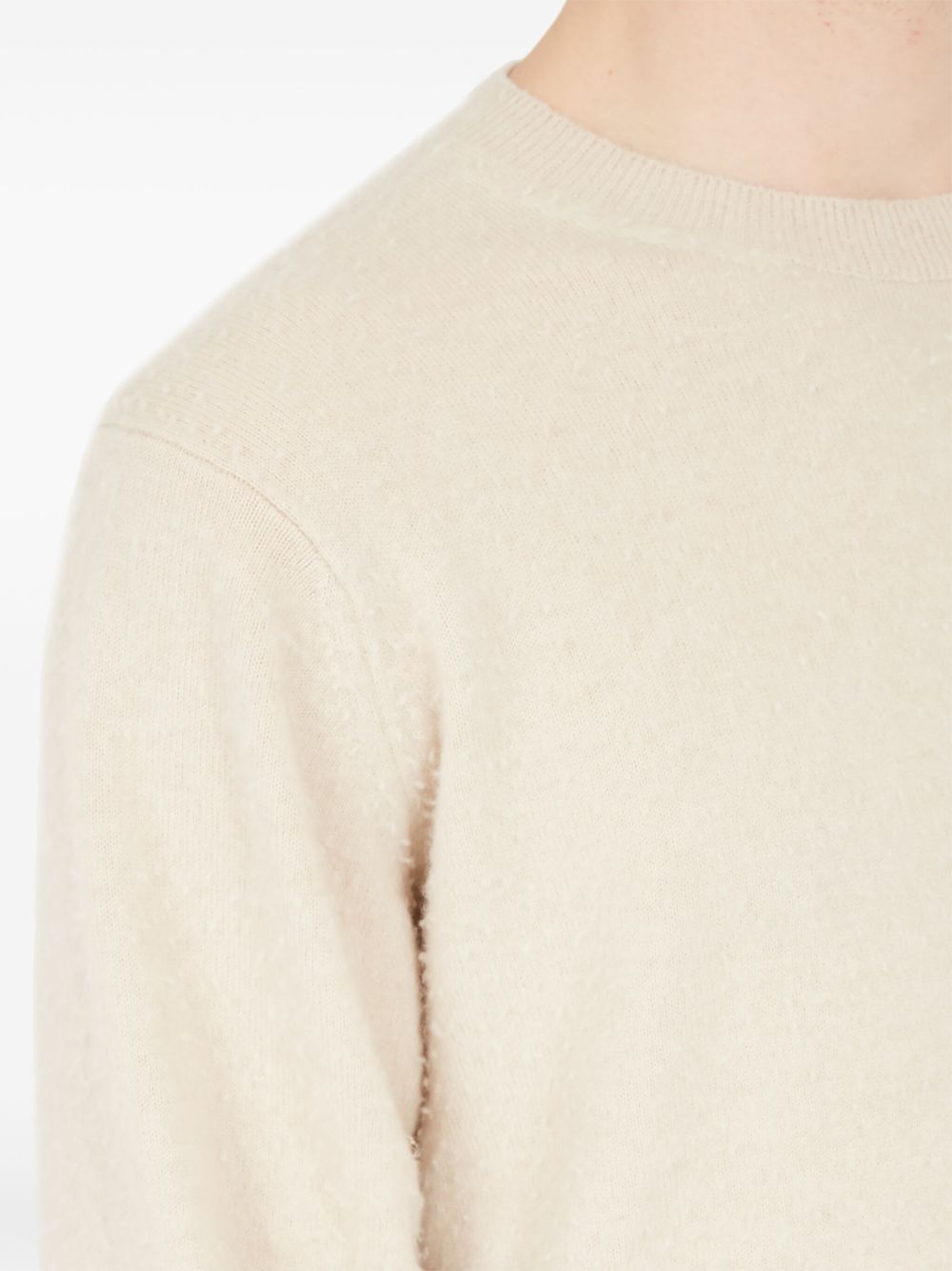 Maison Margiela crew-neck cashmere-cotton jumper Men