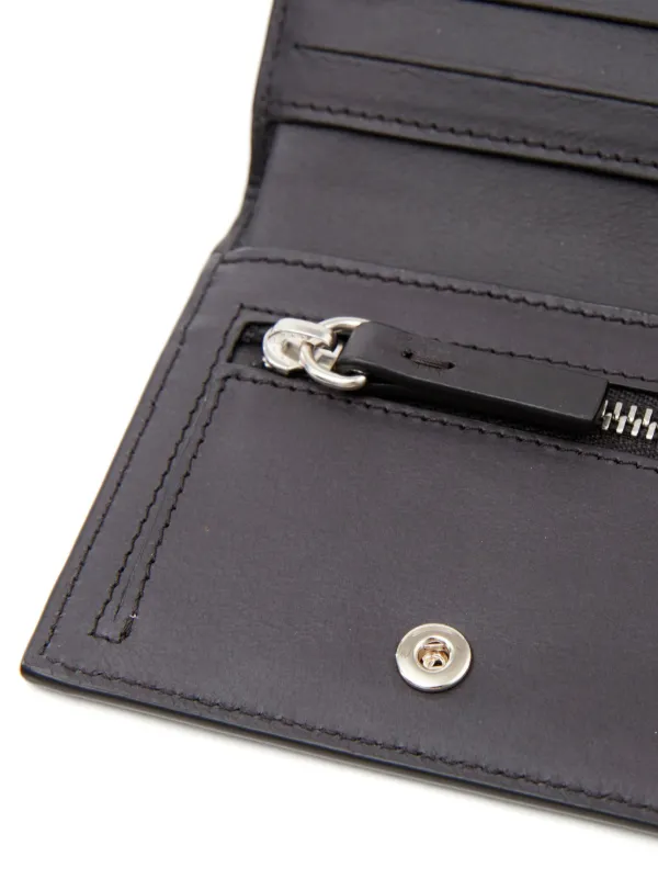 MM6 Maison Margiela Bifold Wallet With Numeric Logo | Black | FARFETCH