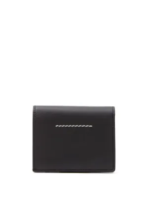折りたたみ財布 MM6 Maison Margiela Logo Zipper Card Holder Green Glow XS54U MM6 MAISON MARGIELA/JAPANESE KRINKLED LEATHER CARD HOLDER(GREEN)