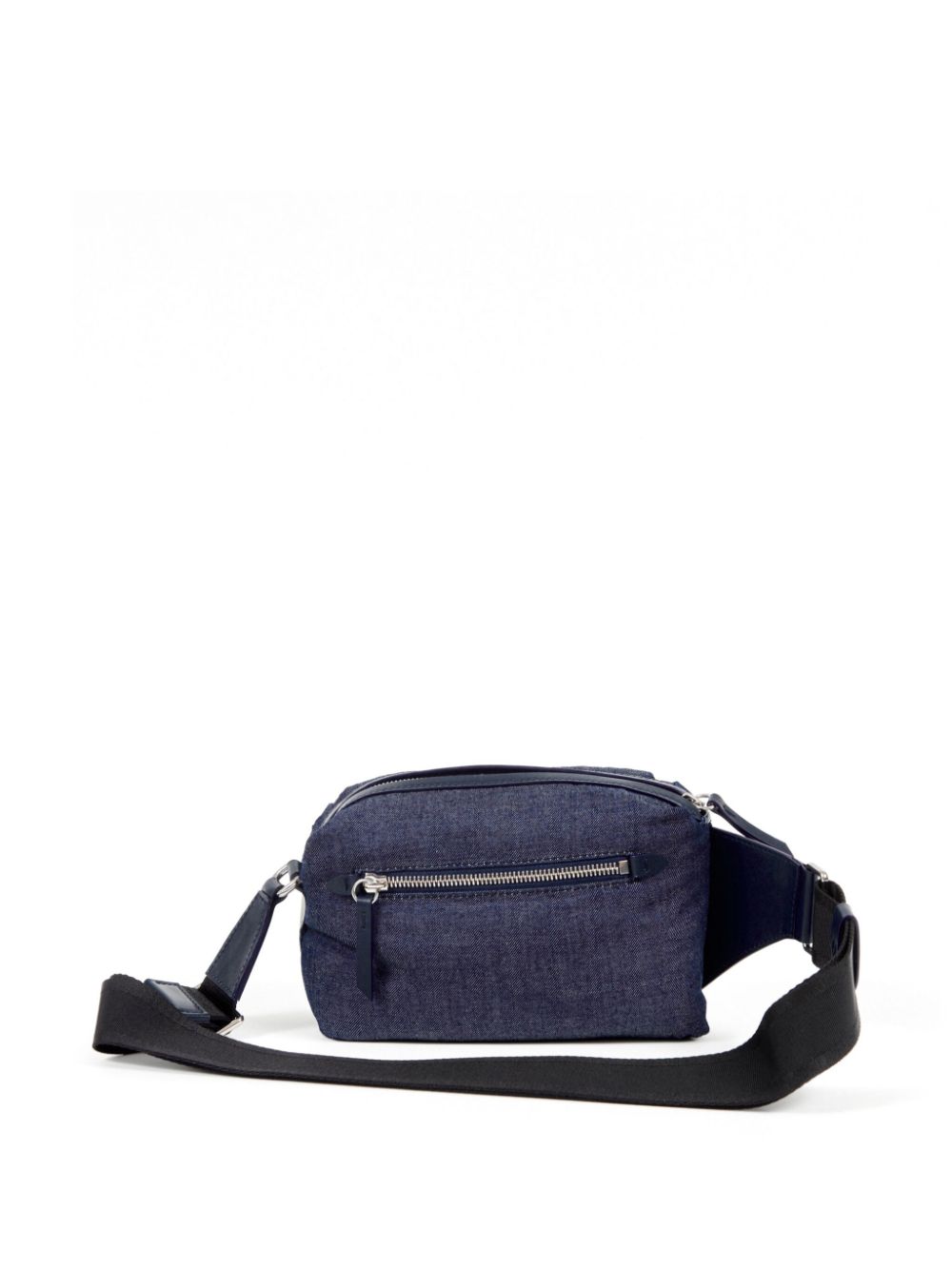 Shop Maison Margiela Glam Slam Denim Camera Bag In Blue