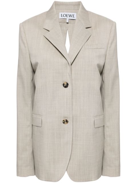 LOEWE tied-back wool blazer Women