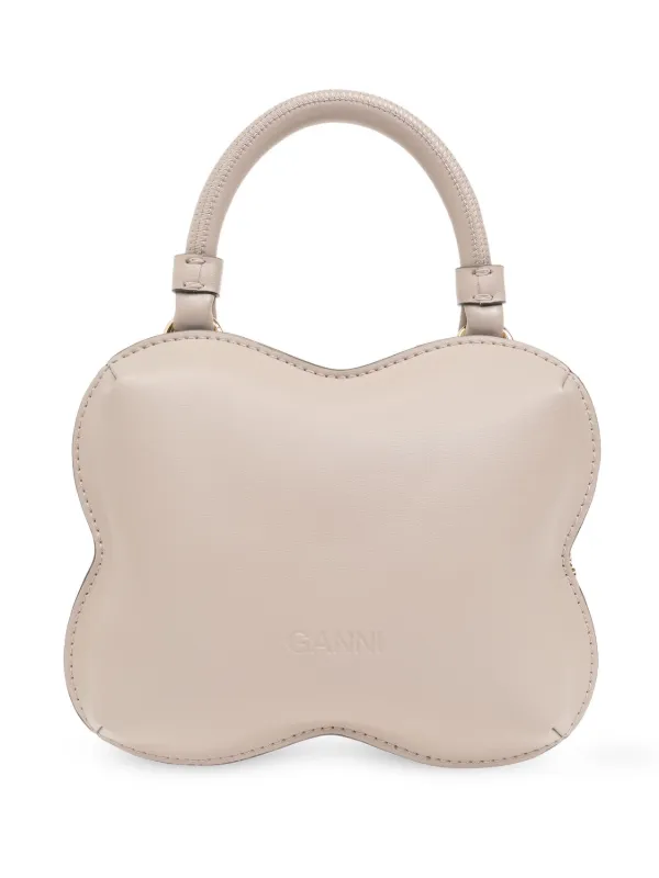 ganni バタフライバッグ　ショルダーバッグS GANNI バタフライ レザーショルダーバッグ | ブラック | FARFETCH JP