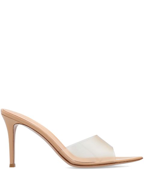 Gianvito Rossi Elle 85mm transparent-strap mules Women