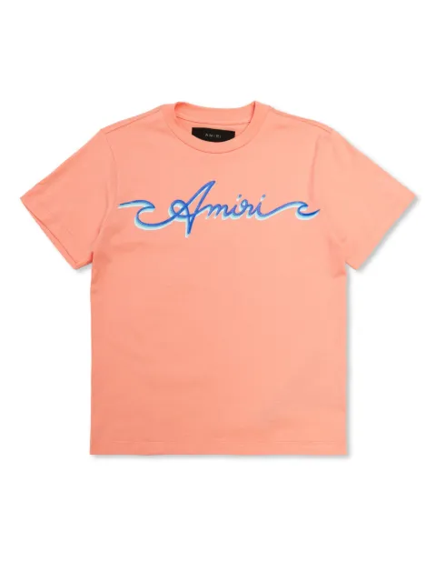 AMIRI KIDS logo-patch cotton T-shirt