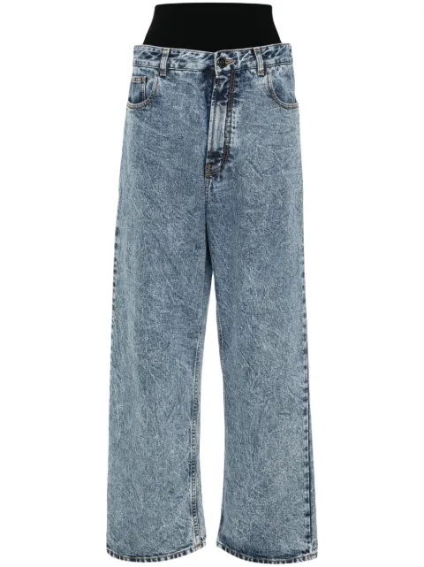 Alaïa knit-band jeans