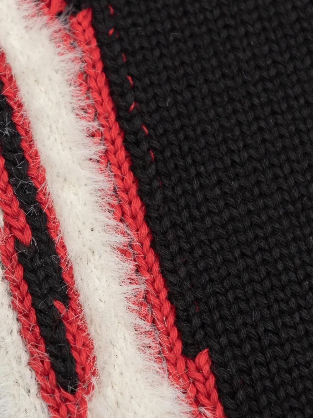 Amiri Gestrickter Hoodie Mit Logo-stickerei In Schwarz