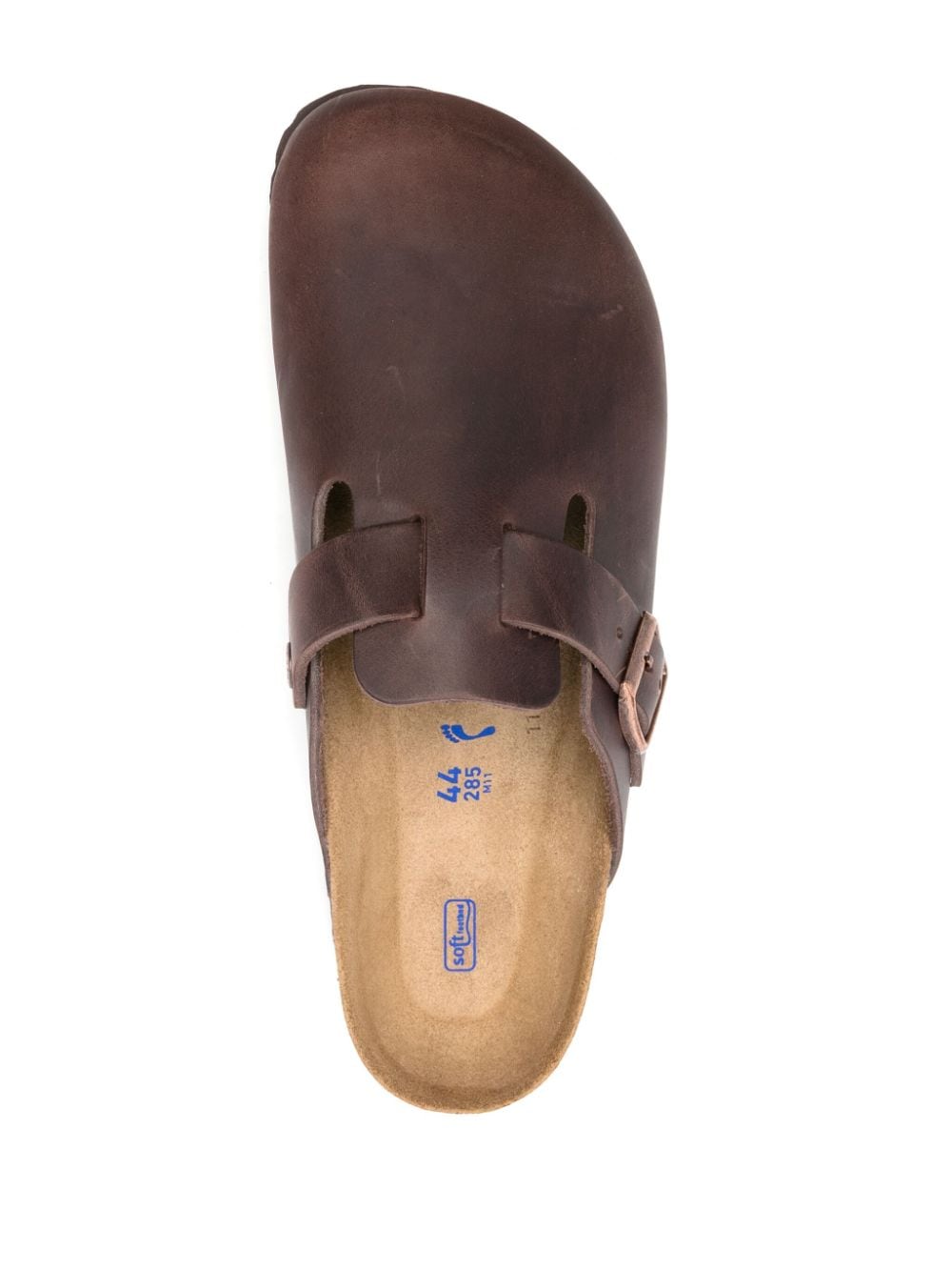 Shop Birkenstock Boston Leather Slippers In Brown