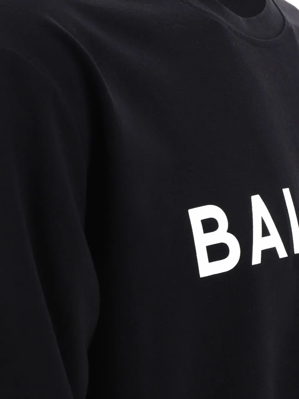 Balmain T-shirt met logoprint Zwart