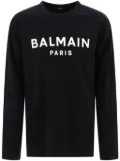 Balmain logo-print T-shirt - Black