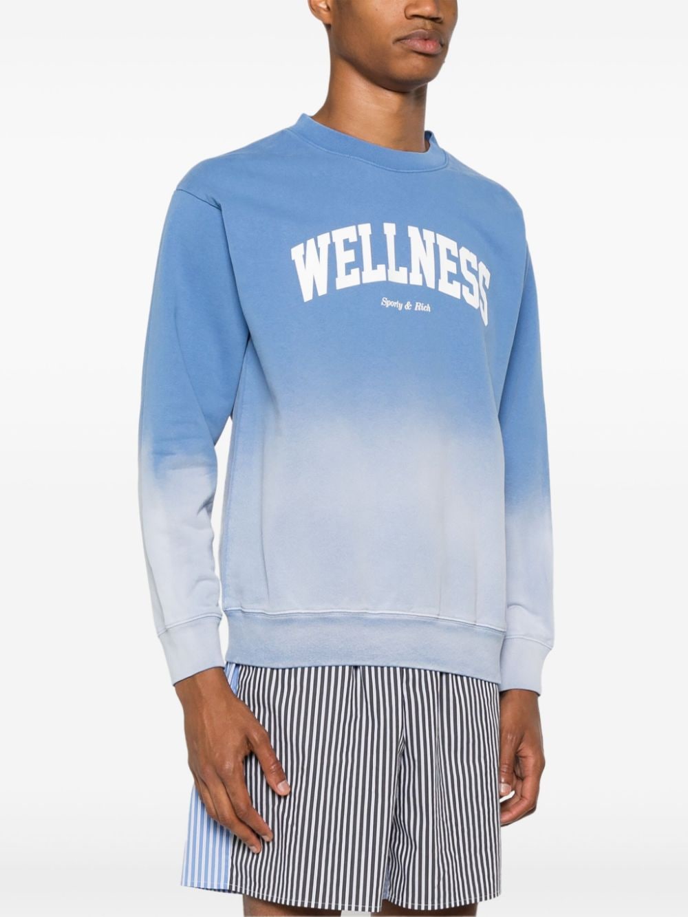 Sporty & Rich Katoenen sweater Blauw