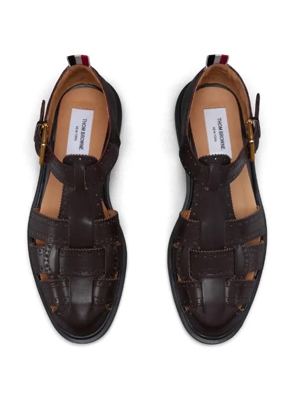 Thom Browne フィッシャーマン サンダル | ブラウン | FARFETCH JP