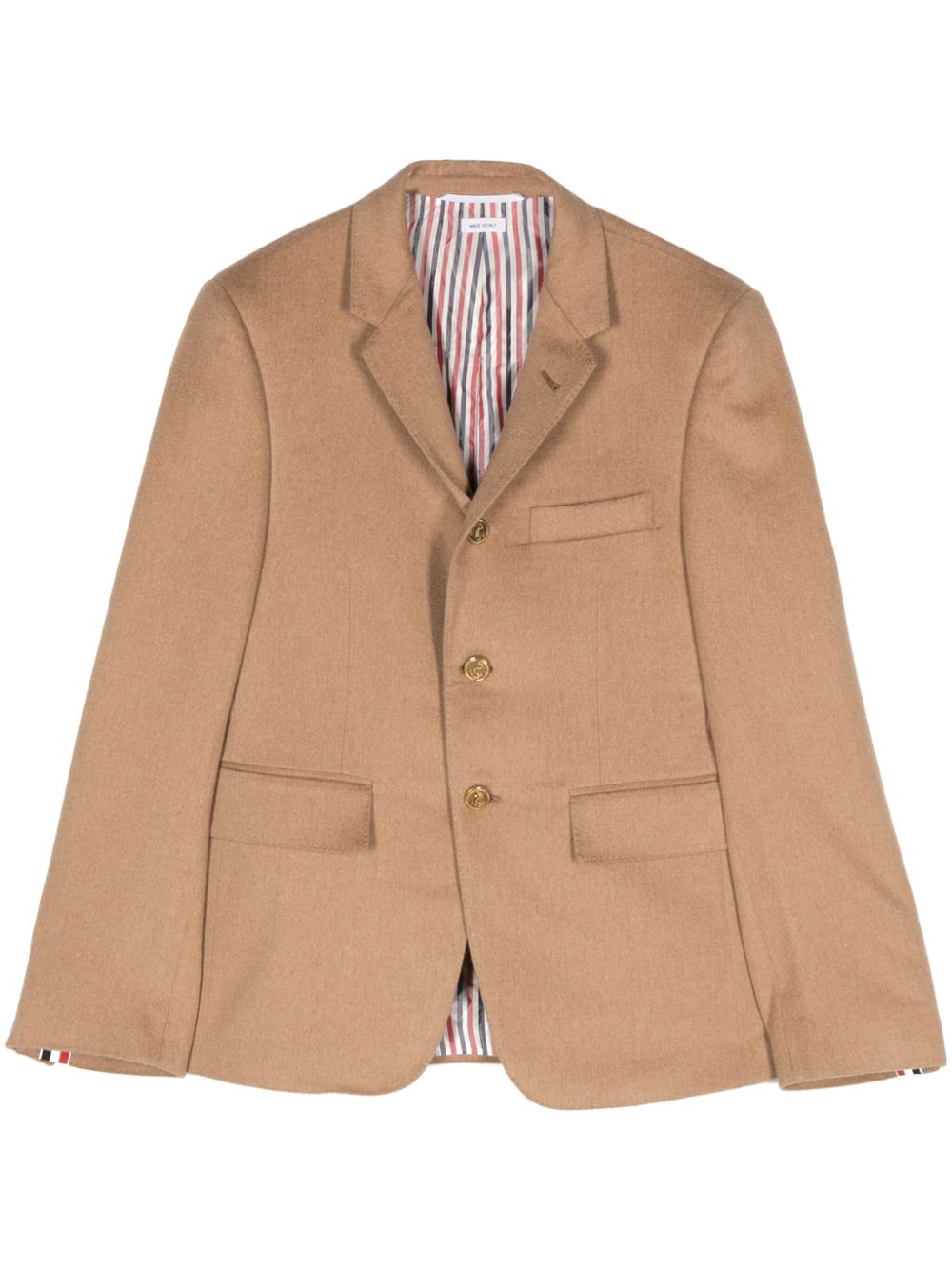 Thom Browne single-breasted brushed blazer - Neutrals