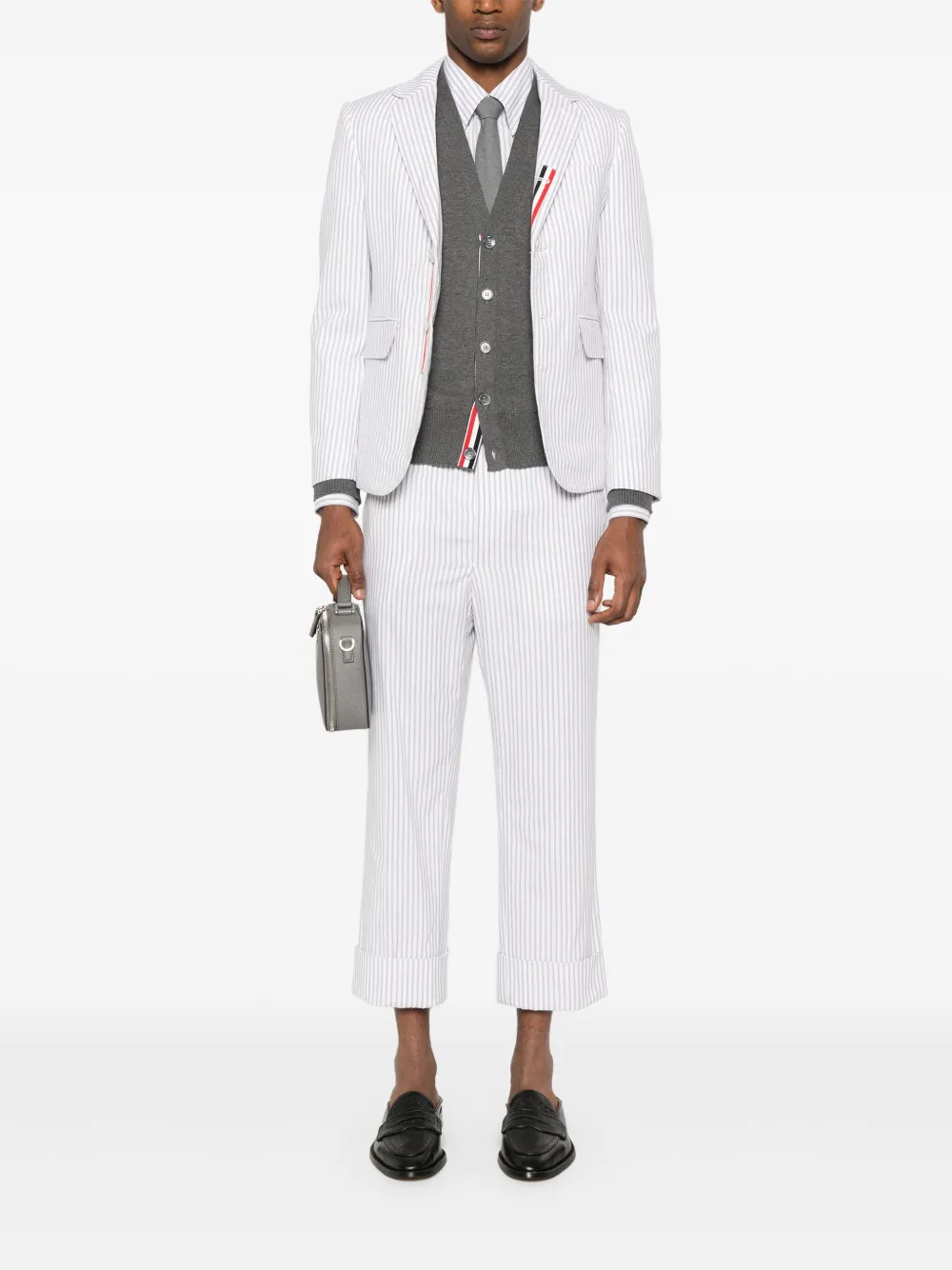 Thom Browne single-breasted striped blazer | Blazers | Image 2