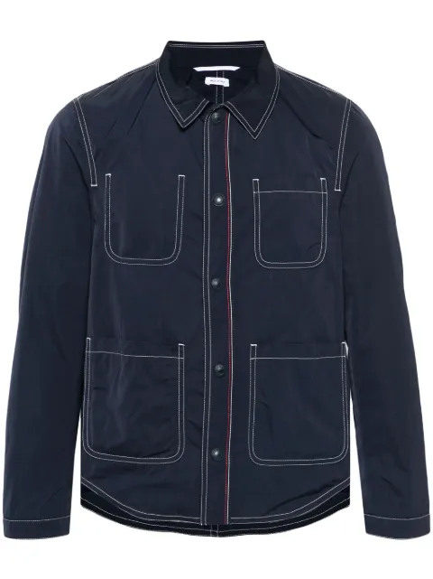 Thom Browne sobrecamisa con costuras en contraste