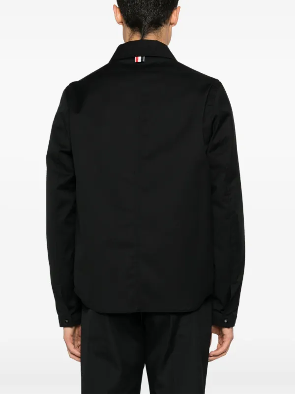 Thom Browne Wool Shirt Jacket | Black | FARFETCH
