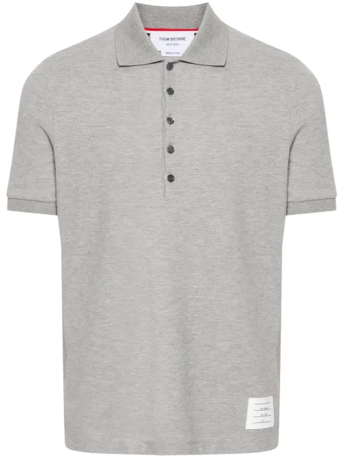 Polo en maille à détail 4 bandes signature - Thom Browne - Modalova