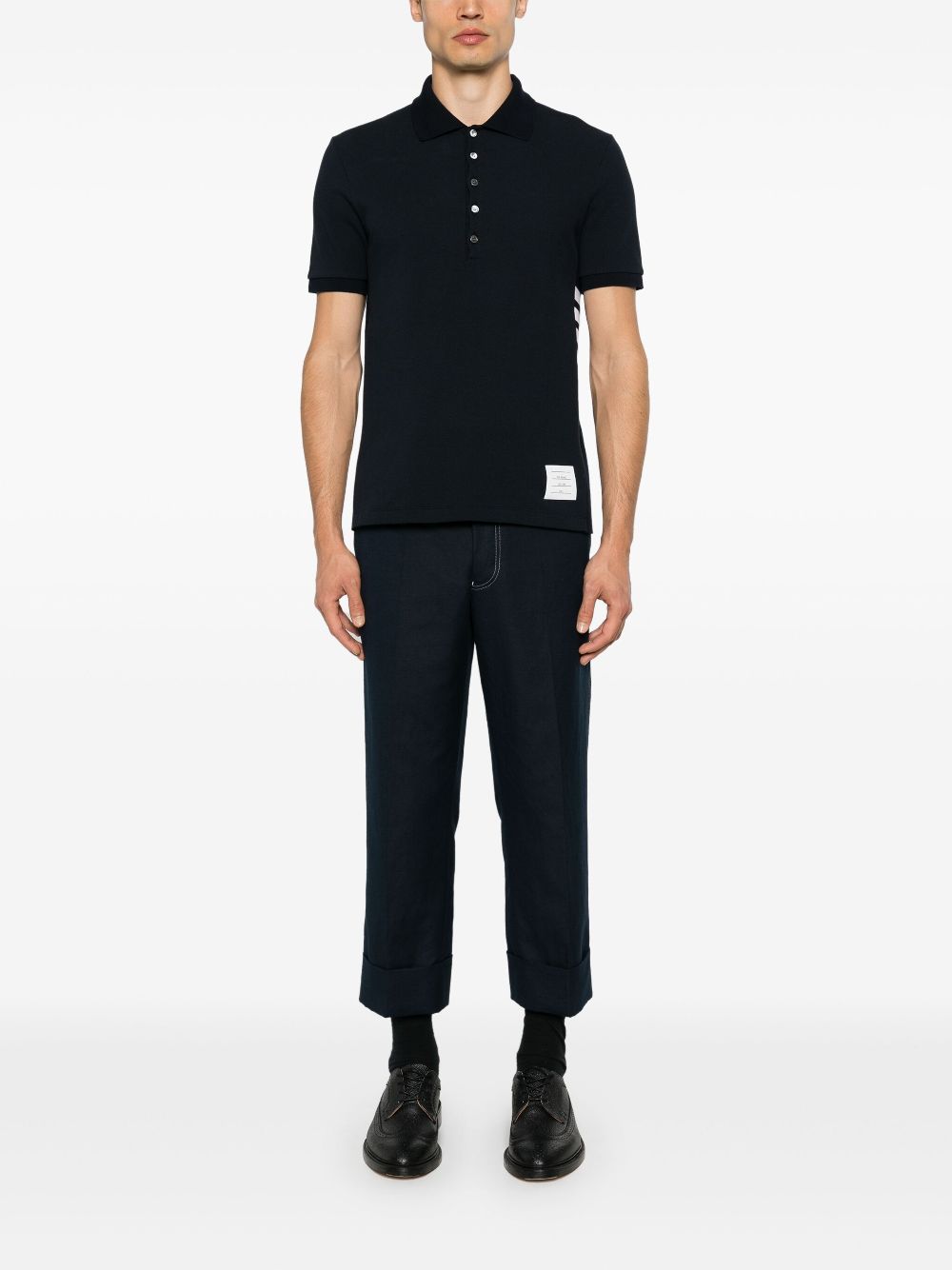 Thom Browne Katoenen poloshirt - Blauw