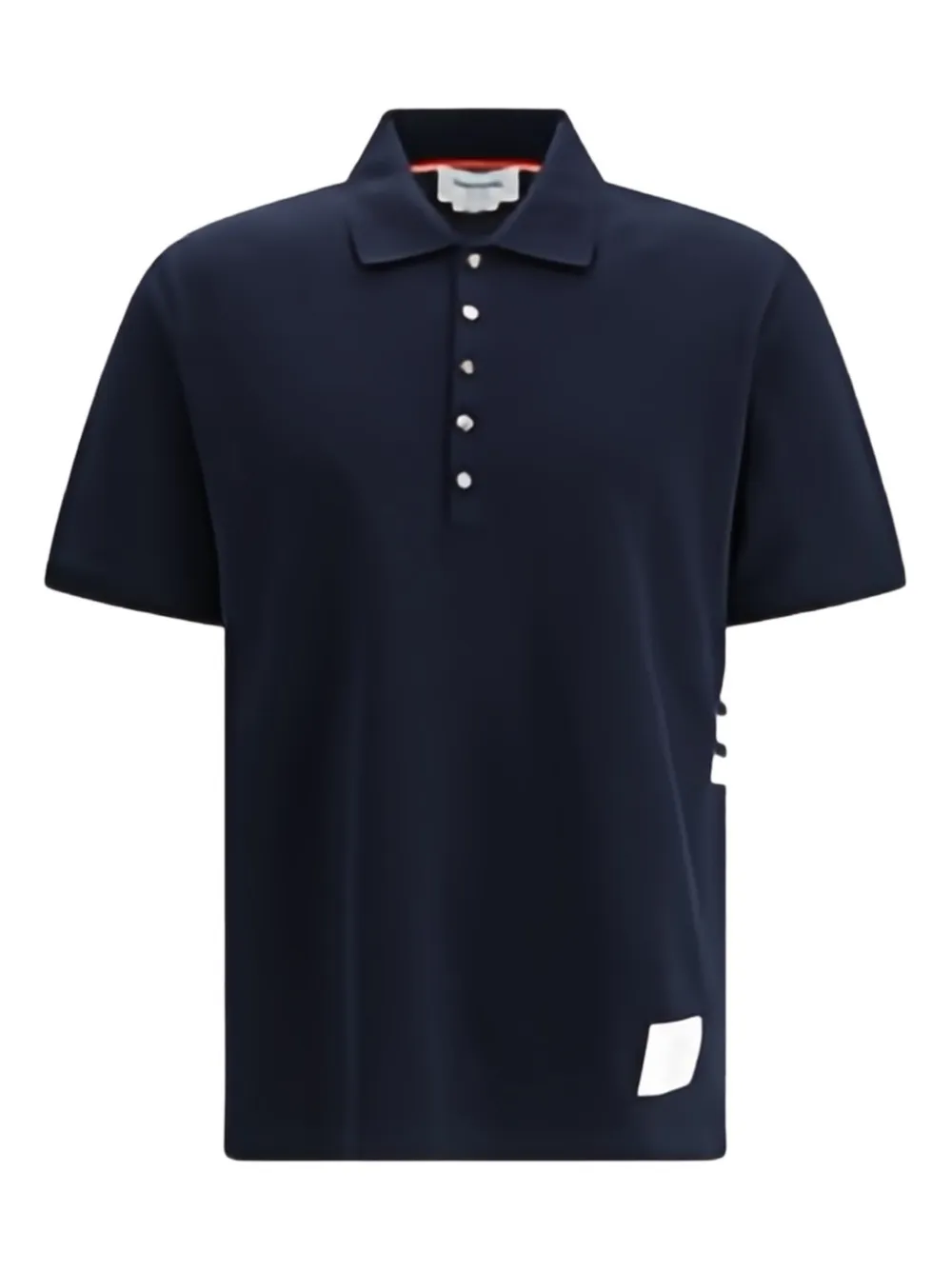 Thom Browne Polo con dettaglio a 4 righe - Blu