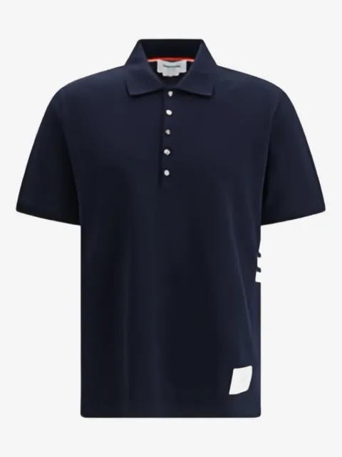 Thom Browne polo à détail 4 bandes signature