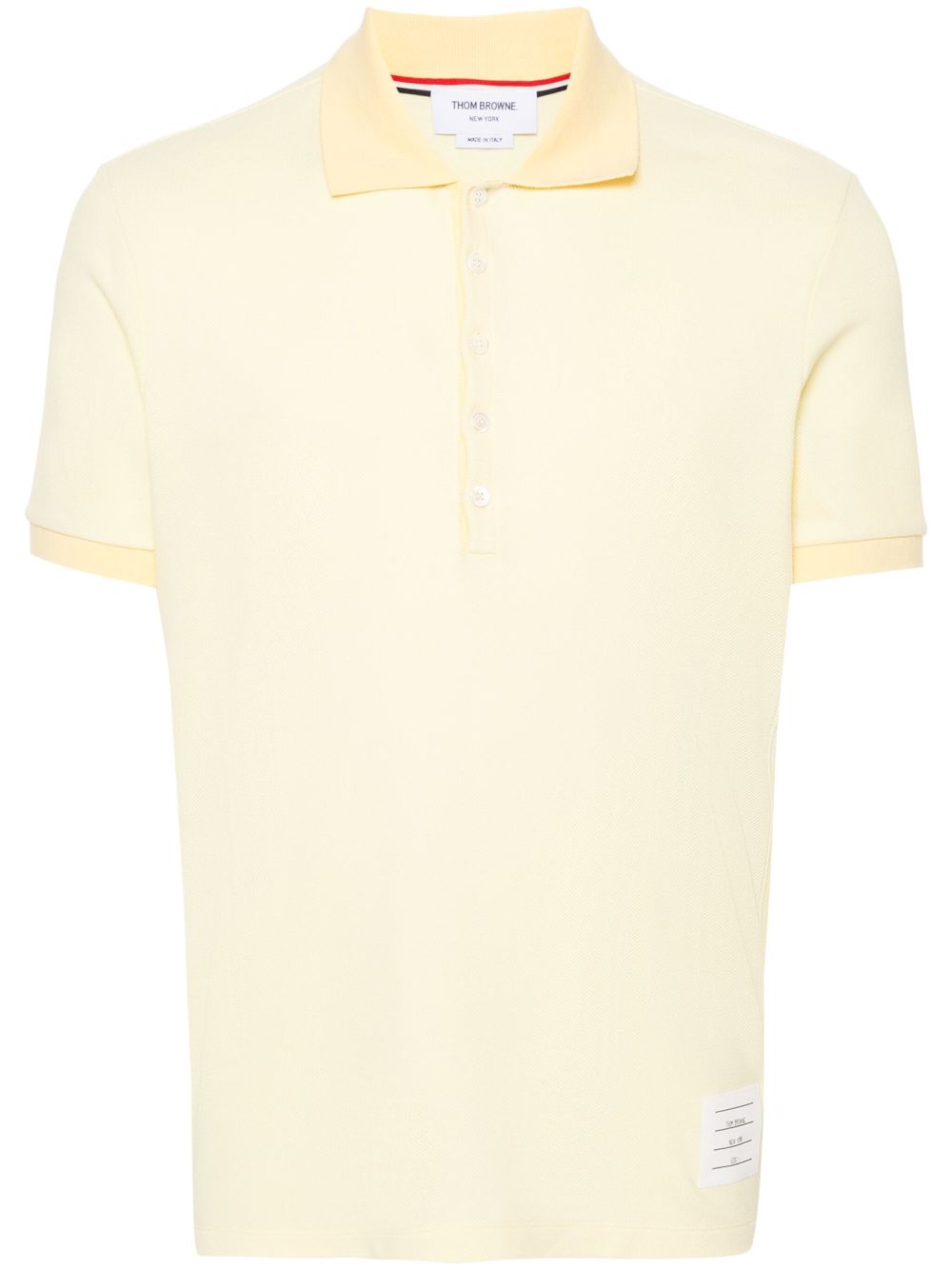 Thom Browne 4-Bar cotton polo shirt - Yellow