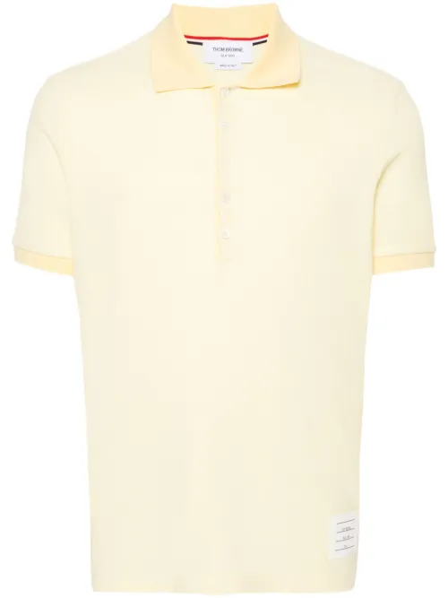 Polo en maille à détail 4 bandes signature - Thom Browne - Modalova