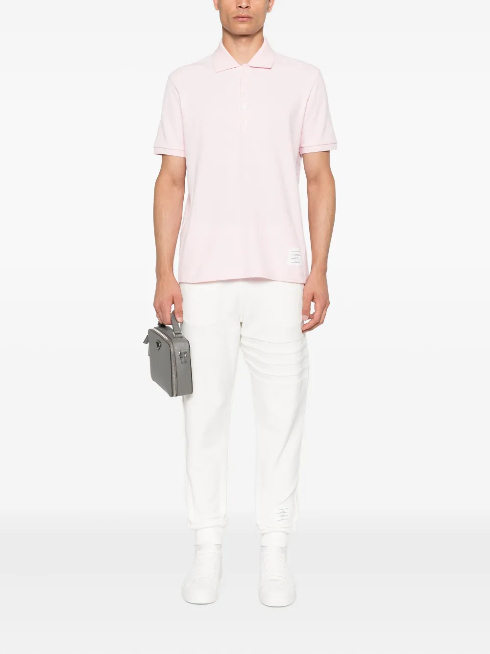 Thom Browne Katoenen poloshirt Roze