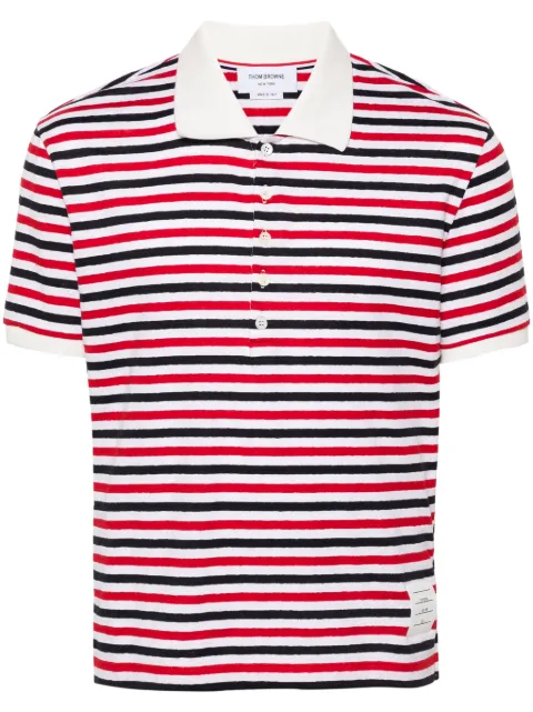 Thom Browne RWB-striped polo shirt