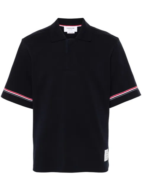 Thom Browne RWB-stripe polo shirt