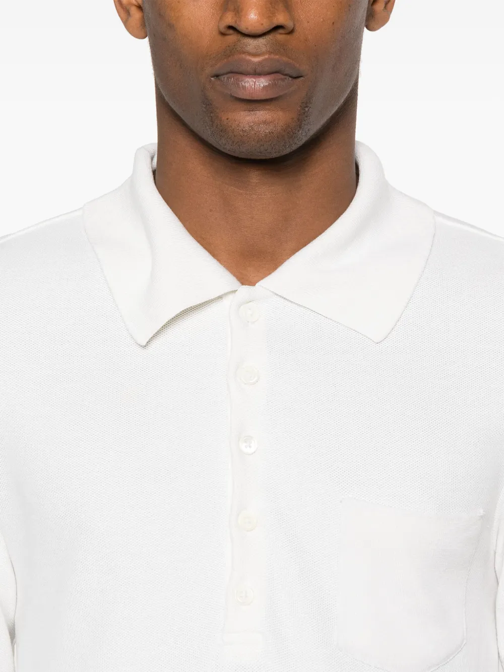 Thom Browne Zijden poloshirt Wit