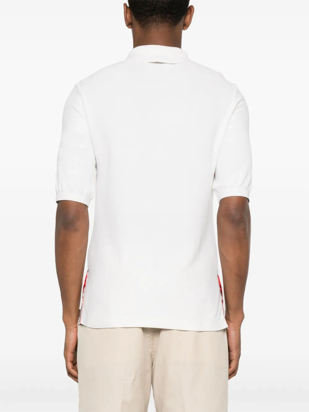Thom Browne Zijden poloshirt Wit
