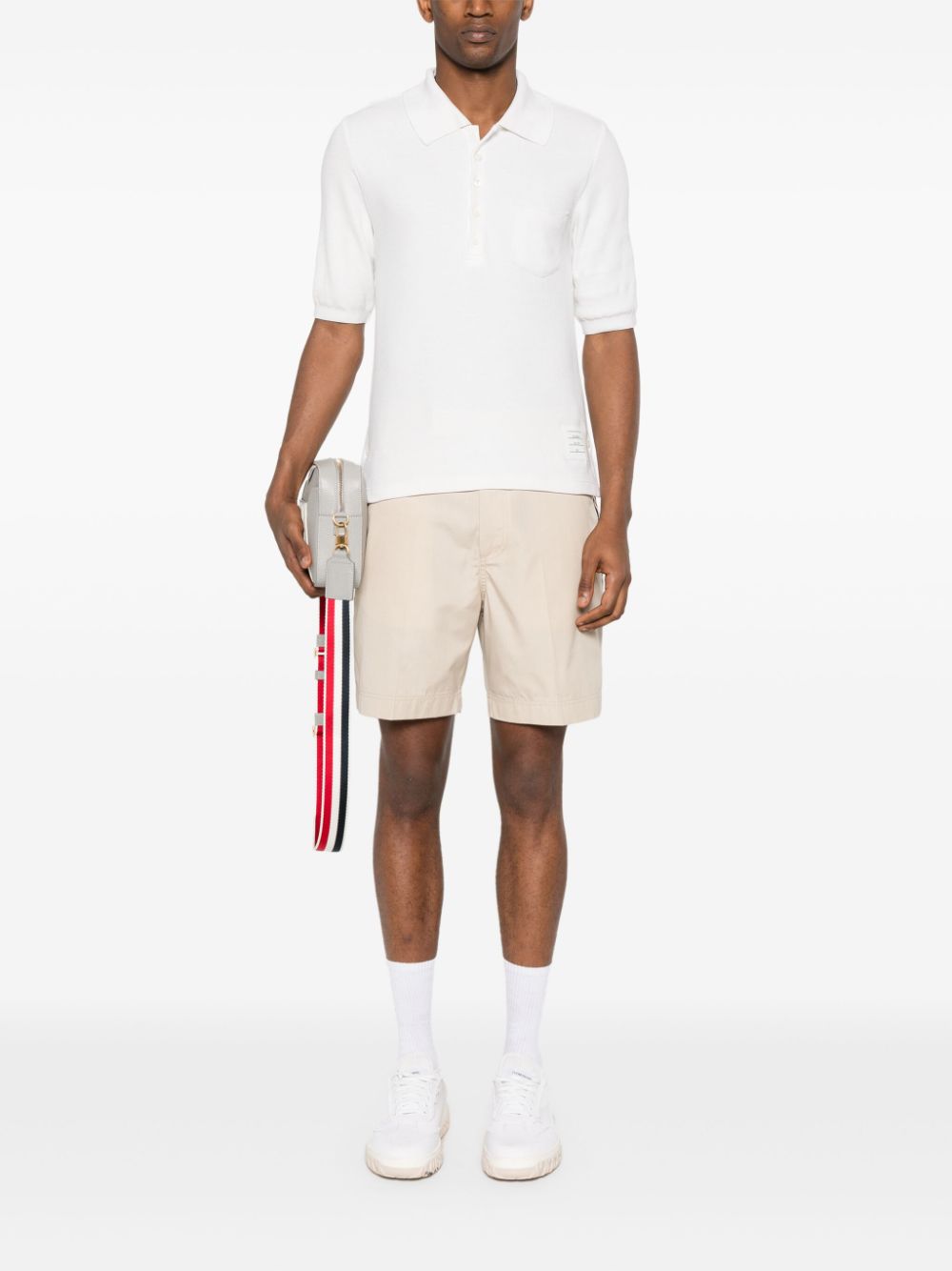 Thom Browne Zijden poloshirt - Wit