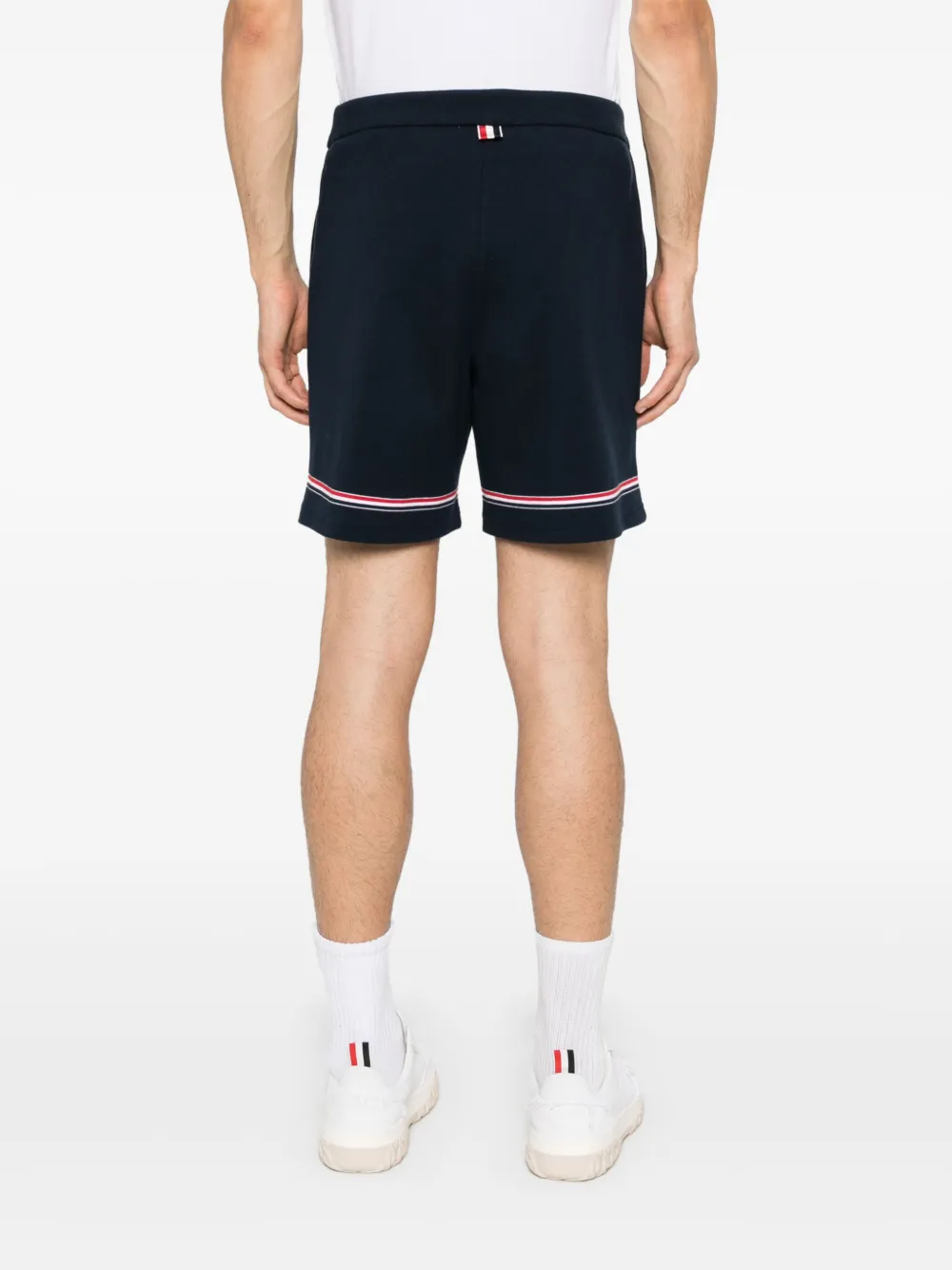 Thom Browne Mid waist trainingsshorts Blauw