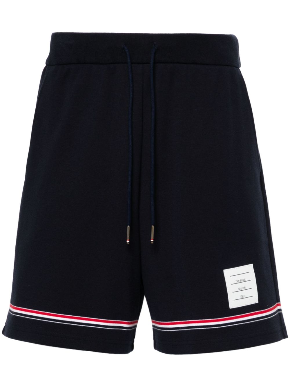 Thom Browne mid-rise track shorts - Blue