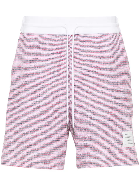 Thom Browne mid-rise tweed track shorts