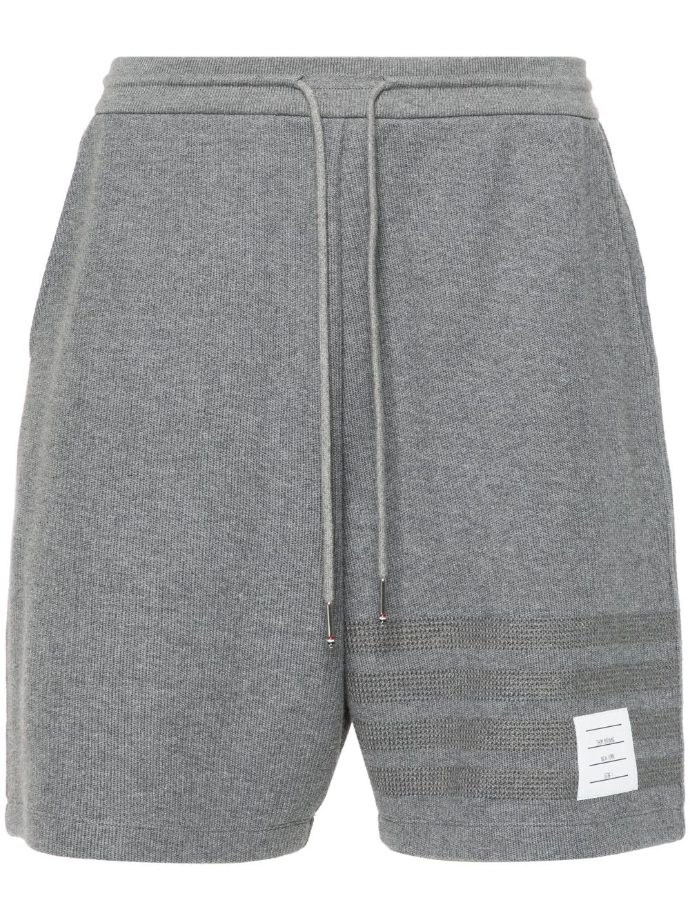 Thom Browne 4-Bar stripe cotton shorts - Grey