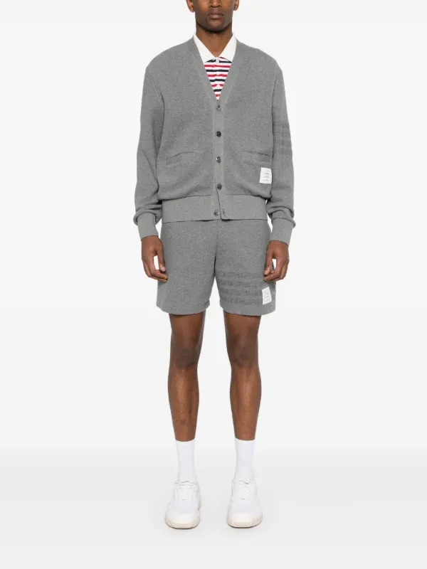 Thom Browne 4BAR ストライプ ショートパンツ | グレー