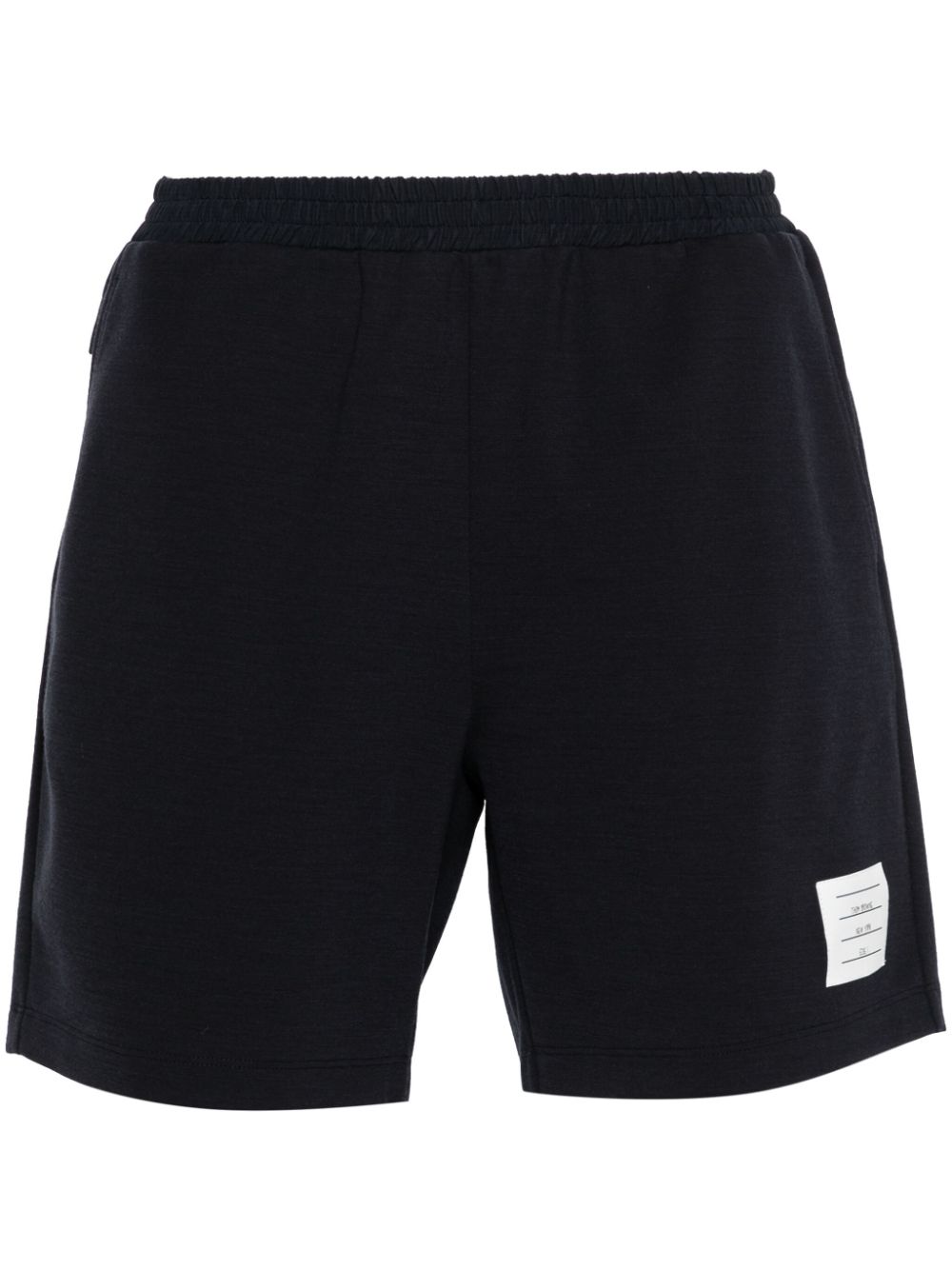 Thom Browne Mid waist trainingsshorts Blauw